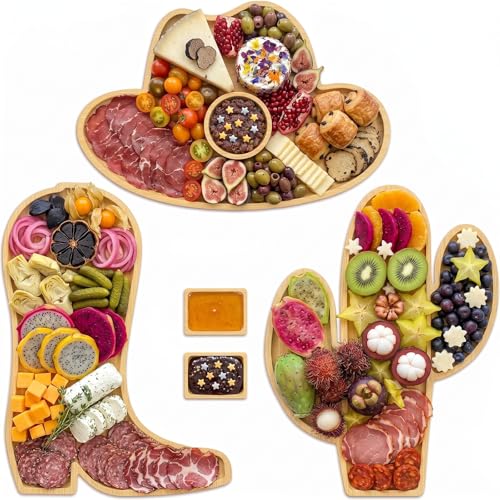 5 Pcs Cowboy Charcuterie Boards