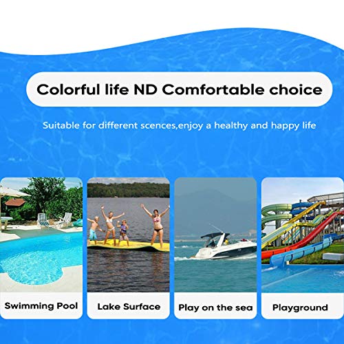 image for MarKnig 9'/12'/18' Floating Water Mat, Tear-Resistant XPE Foam, Lily P