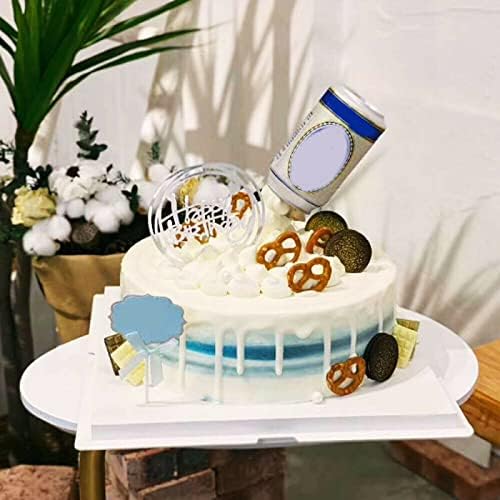Shoze Cake Pouring Kit Reusable Anti Gravity Cake Stand Plastic DIY Decorative Cake Kit for Birthday Parties Wedding Anniversary Party