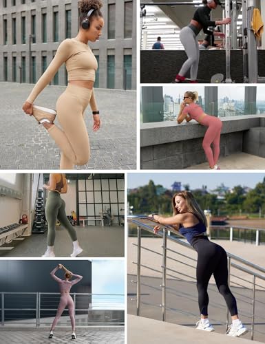 Image of Heathyoga Yoga Pants with Pockets Extra Soft Leggings with Pockets for Women Non See-Through High Waist Workout Leggings