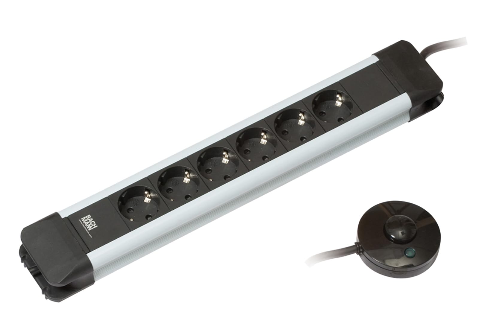Multiprise 6 prises type F Bachmann 330.142 pour brancher plusieurs appareils sans coupure