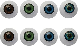 RCFINE Halloween Eyeballs Plastic Fake Eyeballs Scary Hollow Eyeball Spooky Props for Costume Supplies Halloween Party Decoration