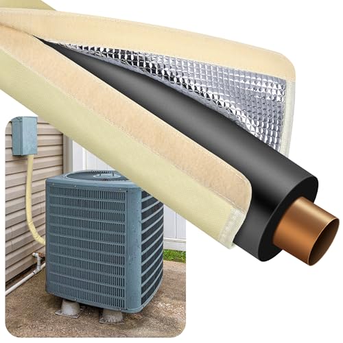 HVAC Copper Pipe Insulation Cover, 72''x10.2'' AC Pipe Insulation Cover,