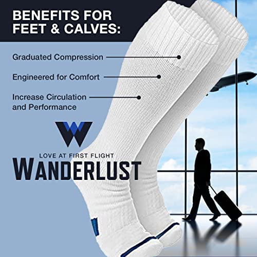 Image of Wanderlust Everyday Use Graduated Compression Socks - Support Stockings for Men & Women