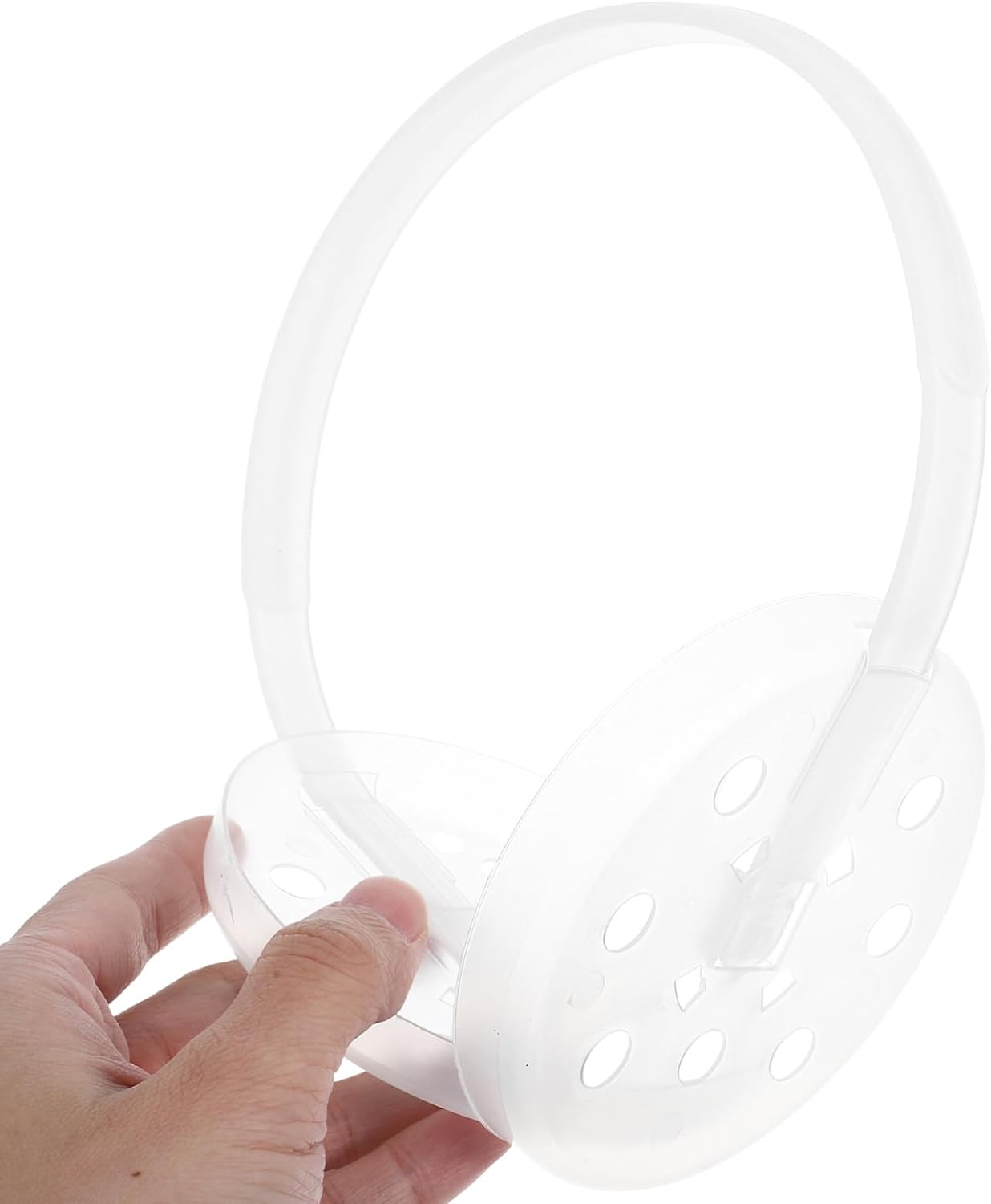 KICHOUSE 4pcs Earmuff Holder Kit Detachable Plastic Earmuff Support Frame Bowl for Easy Maintenance Comfortable Fit for All Ear for