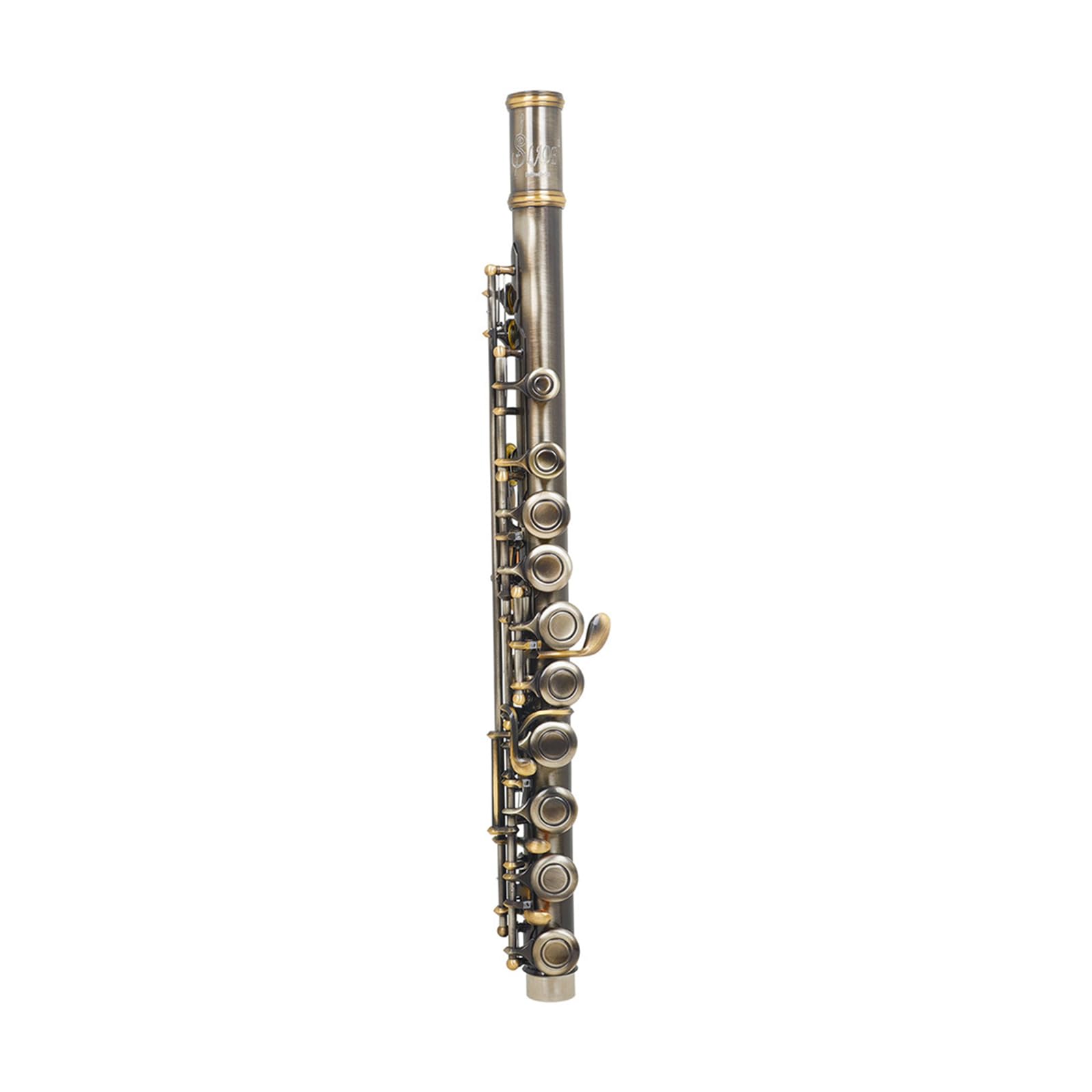 Flauto traverso Professionale con Chiave in Do a 16 Fori Chiusi e Aperti, Strumento da Concerto per Principianti e Bambini
