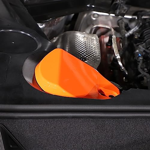 Image of TOYCIDFG Engine Bay Shock Protection Panel Cover Trim Compatible with Chevrolet C8 Corvette 2020-2024 Absorbing Tower Cover Caps (Orange)