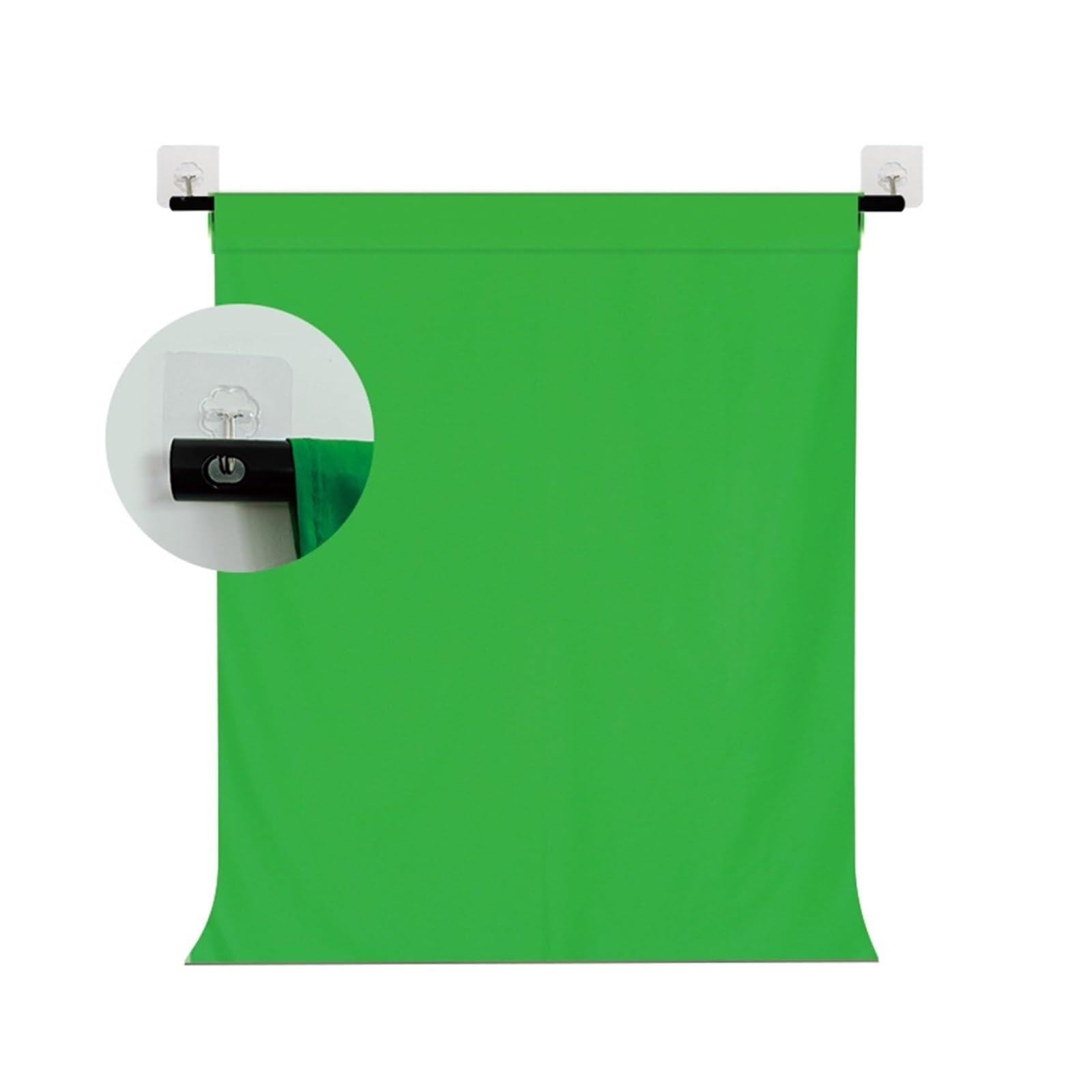 Kit di supporto portatile a forma di T per studio fotografico e video, cornice verde regolabile con panno di sfondo
