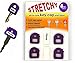 Super Stretchy - Label Label Key Caps - 8 Pack Purple - Includes Blank Labels and Printed Labels - Key Covers, Name Tags, Id, Identify Tag (8 pack PURPLE)