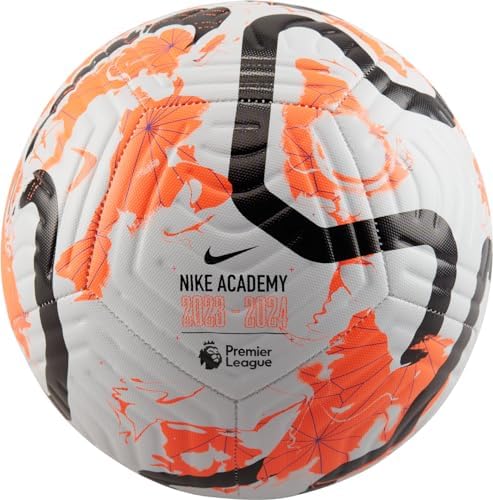 NIKE Premier Lig Akademi Futbol 2023/24 (Beden 5, Beyaz/Turuncu