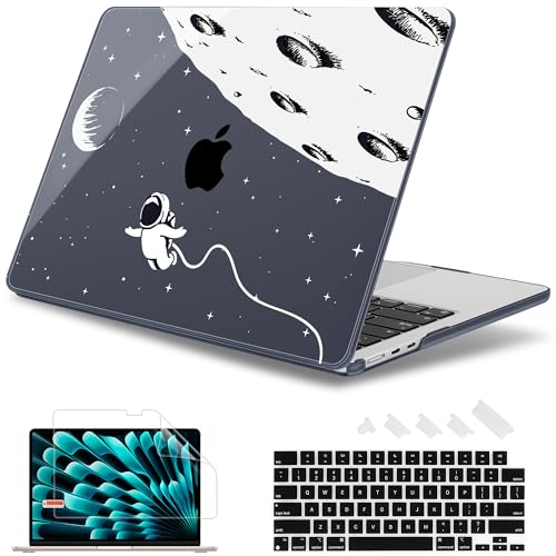 May Chen for M5 MacBook Air 13.6 Inch Case 2026 2025 2024-2022 Release M5 A3449 M4 A3240 M3 A3113 M2 A2681, Plastic Hard Shell Case for MacBook Air 13.6" with Retina Display, Astronaut Flight
