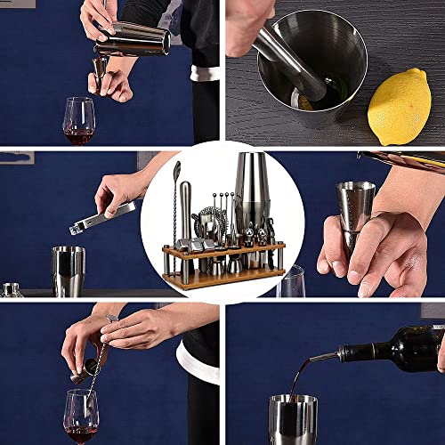 Set Cocktail Coctelera Boston Acero Inoxidable 20 Piezas miniatura 4