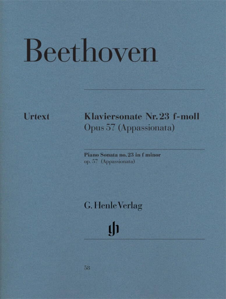 Piano Sonata f minor [Appassionata] op. 57 - piano - (HN 58)