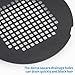 Uxoz Shower Drain Cover, Shower Drain Hair Catcher Snap-in Replacement Strainer, Matt Black Round Grate, Drain Protector Designed for 4.25