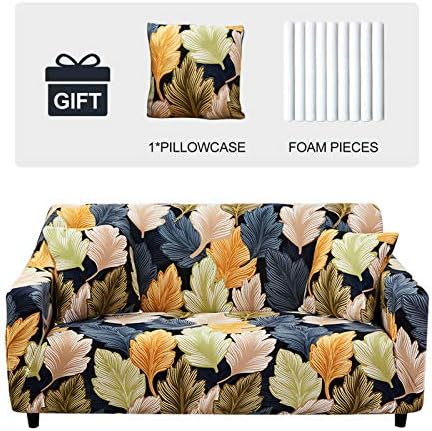 JOYDREAM Stretch Armchair Slipcovers, 1 Seater Sofa Cover, Easy-fit Sofa Slipcovers, Furniture Protector for Armchair, Soft Fabric Settee Covers with 1 Free Cushion Cover (Small, Color triangle)