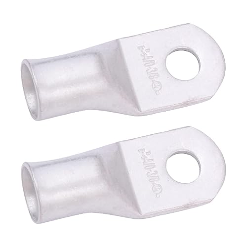 Miniatura 68 de SELTERM - Terminal en anillo de grado marino UL 2/0 AWG 3/8 pulgadas (25 uds) para batería, terminal tubular de cable eléctrico, conector calibre