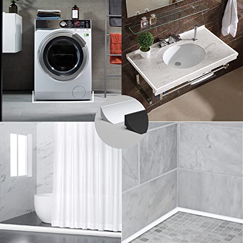 200CM doppelseitiges Klebeband Schwallschutzleiste Dusche Selbstklebend,Silikon Wasserstopper Dusche Schwallschutz Dusche (Weiss 2M）