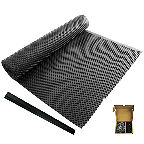 20m Paket Set Noppenbahn Mauerschutz mit Dichtnägel und Schutzleiste Einbaupaket (Noppenfolie 1,5m; 100x Dichtnägel; 20x…