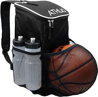 ATHLIO Gym Bag Backpack - External Ball & Equipment Pocket | For Sports