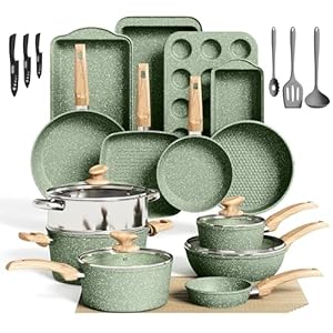 30 Piece Pots and Pans Set Non Stic...