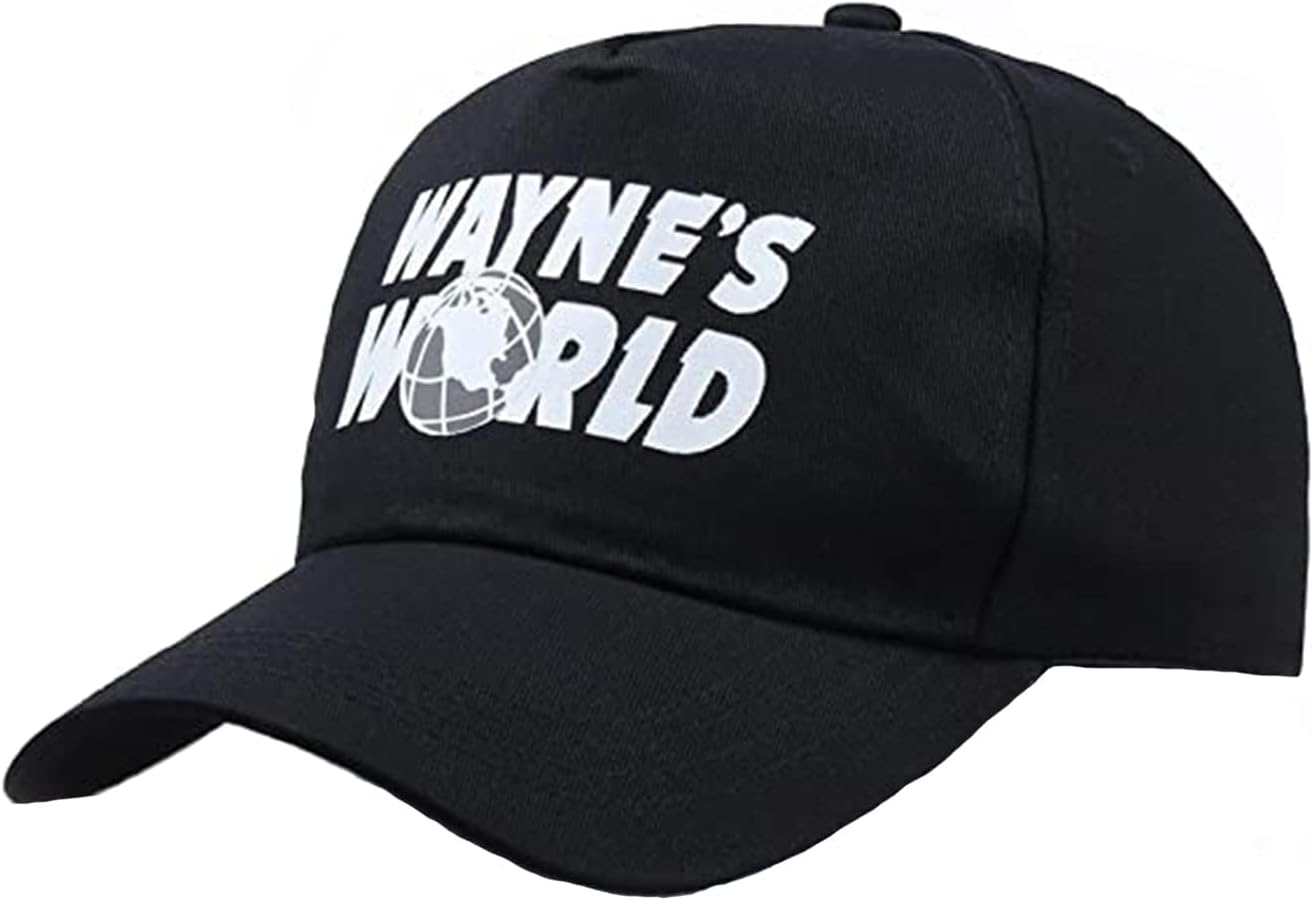 xingyueshop Wayne's World Cap Wayne's World Hat (Black)(Size: One Size)