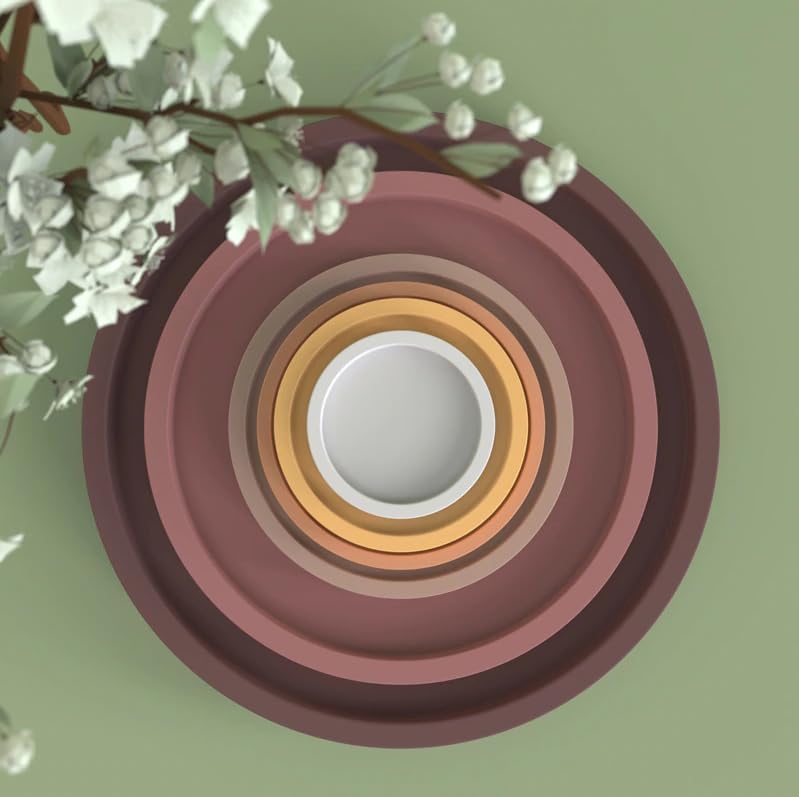 Miniatura 3 de Bandeja de hormigón Molde de silicona Bandeja de almacenamiento de cemento Bandeja de maceta Moldes de placa combinada (Azul marino N004)