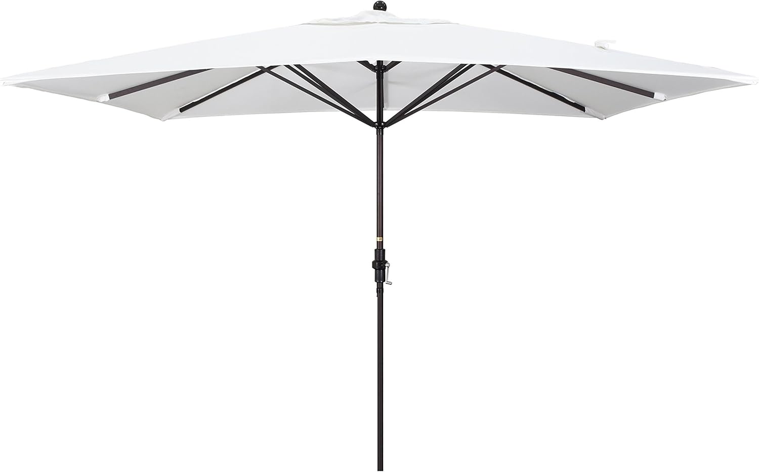 Pemberly Row 11' Bronze Aluminum Pole Patio Umbrella - Performance Fabric Beige