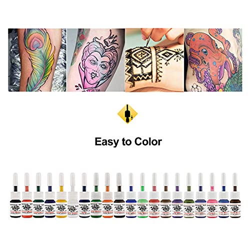 Anself Tattoo Pen Set mit Rotary Nadeln für Einsteiger