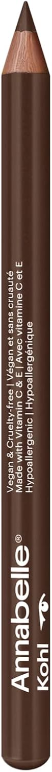 Annabelle Vegan Kohl Eyeliner, Matte Finish, 72 Bark Brown, Intense Colour Payoff, Long-Lasting, Cruelty-Free, Paraben-Free, Silicone-Free, Fragrance-Free, Hypoallergenic, 1.14 g