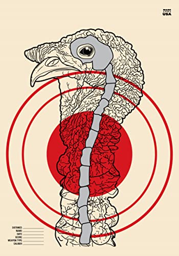 Shooting Range Targets, 50 Target Pack, 10 Targets Each Target Design, Silhouette Targets, Rifle, Gun, Pistol, Bb Guns, Airsoft, Pellet Gun, Air Rifle (50 Target Pack, Sample Pack 4) #TOP4
