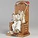 Veronese Design 6 3/8 Inch Santa Muerte On Throne with Scythe and Scale Polystone Hand Painted Collectible Home Decor Sculpture