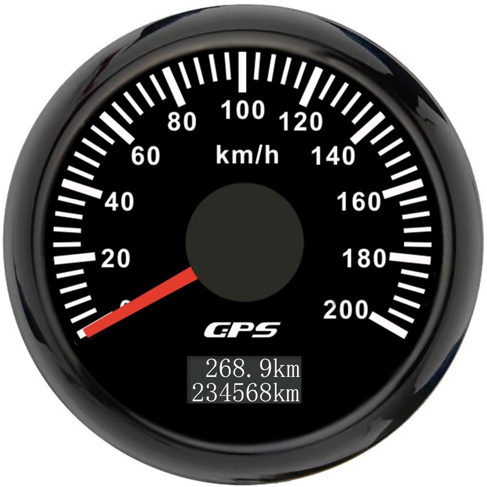 Veratron ViewLine Compteur De Vitesse 200 Km/h Noir 85mm Veratron ViewLine Compteur De Vitesse 200 Km/h Noir 85mm