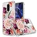 Oneplus 7 Pro Case,One Plus 7 Pro Floral Case,Osophter Flower for Girls Women Shock-Absorption Flexible TPU Rubber Soft Silicone for Oneplus 7 Pro(Purple Flower)