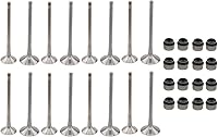 MOTOKU 16Pcs Intake Exhaust Valves Kit for Audi A3 A4 A5 Q5 VW GTI Jetta Tiguan 2.0T w/ Stem Seals