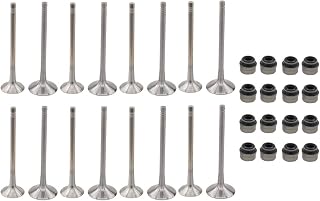 MOTOKU 16Pcs Intake Exhaust Valves Kit for Audi A3 A4 A5 Q5 VW GTI Jetta Tiguan 2.0T w/ Stem Seals