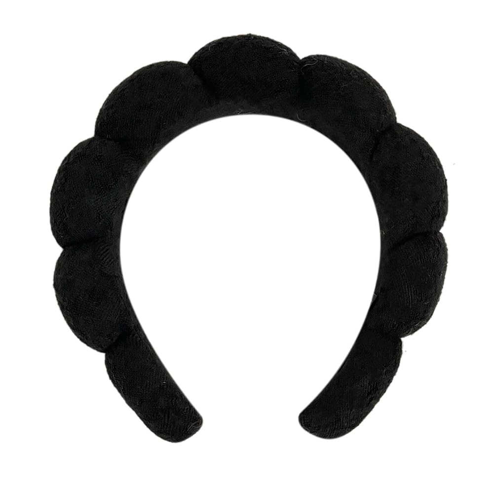 Sponge Headband Sponge Towel Fabric Velvet Fabric for Hair Tie Make Up Make Up Face Washing Make Up Remover Shower Mask Spa 4 Colours One Pack 7.1in*6.6in*1.5in Ladies