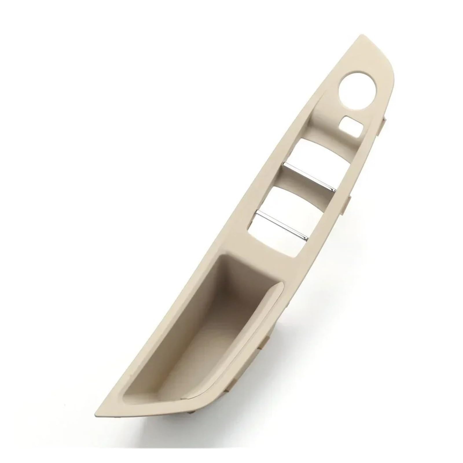 Nqkcuac Door Pull Handle for BMW 5 Series F10 F11 F18 Door Inner Handle Left Front Interior Panel Driver's Seat Button Switch Frame Storage