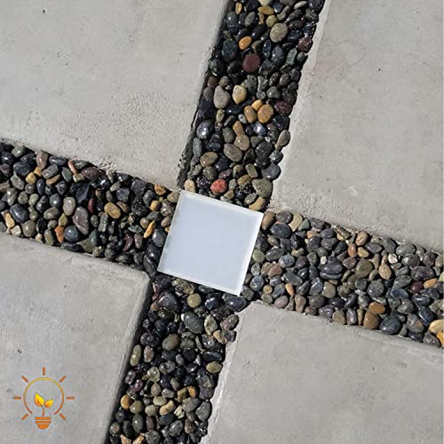 Image of LUMENGY Paver Light 4x4 Inch (3.93x3.93), 2700K Warm White, Glare-Free Brick Lighting for Driveways, Walkways, Pool Decks and Patios, 12V Hardwired, IP67 Waterproof, Drive-Over Rated