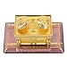 BRTAGG The Ark of The Covenant Replica Gold Plated Statue with Contents, Aaron‘s Rod/Manna/Ten Mandments Stone -2399 (Medium)