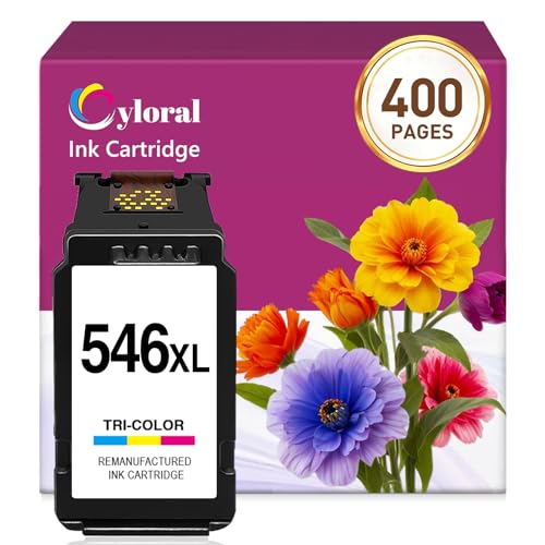 Cyloral CL546 für Canon Druckerpatrone 546 XL TS3300 TR4650 TR4651 MG2555 MG2550 MX495 TR4550 TR4551 MG2450 MG2550s MG2555s TS3150 TS3151 TS3350 TS3351 TS3355 MG3050 MG3051 MG2950 MG2545 CL-546XL