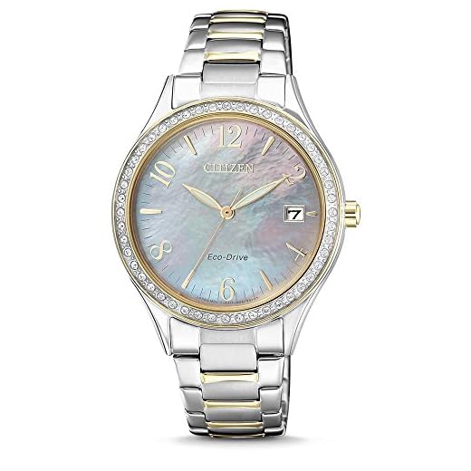 Citizen Orologio Analogo al Quarzo Donna con Cinturino in Acciaio Inossidabile EO1184-81D