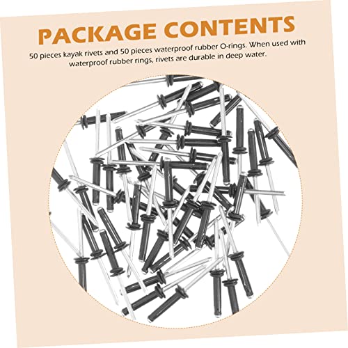 Uonlytech 4 Conjuntos De Rebites De Caiaque Acessórios Marinhos Para Rebites De Barcos Para Conjunto