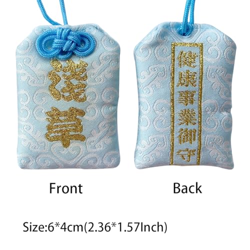 Image of Handmade Traditional Japanese Omamori Blessing Lucky Amulet for Health and Career Success Hanging Fortune Bag Gifts for Women Men