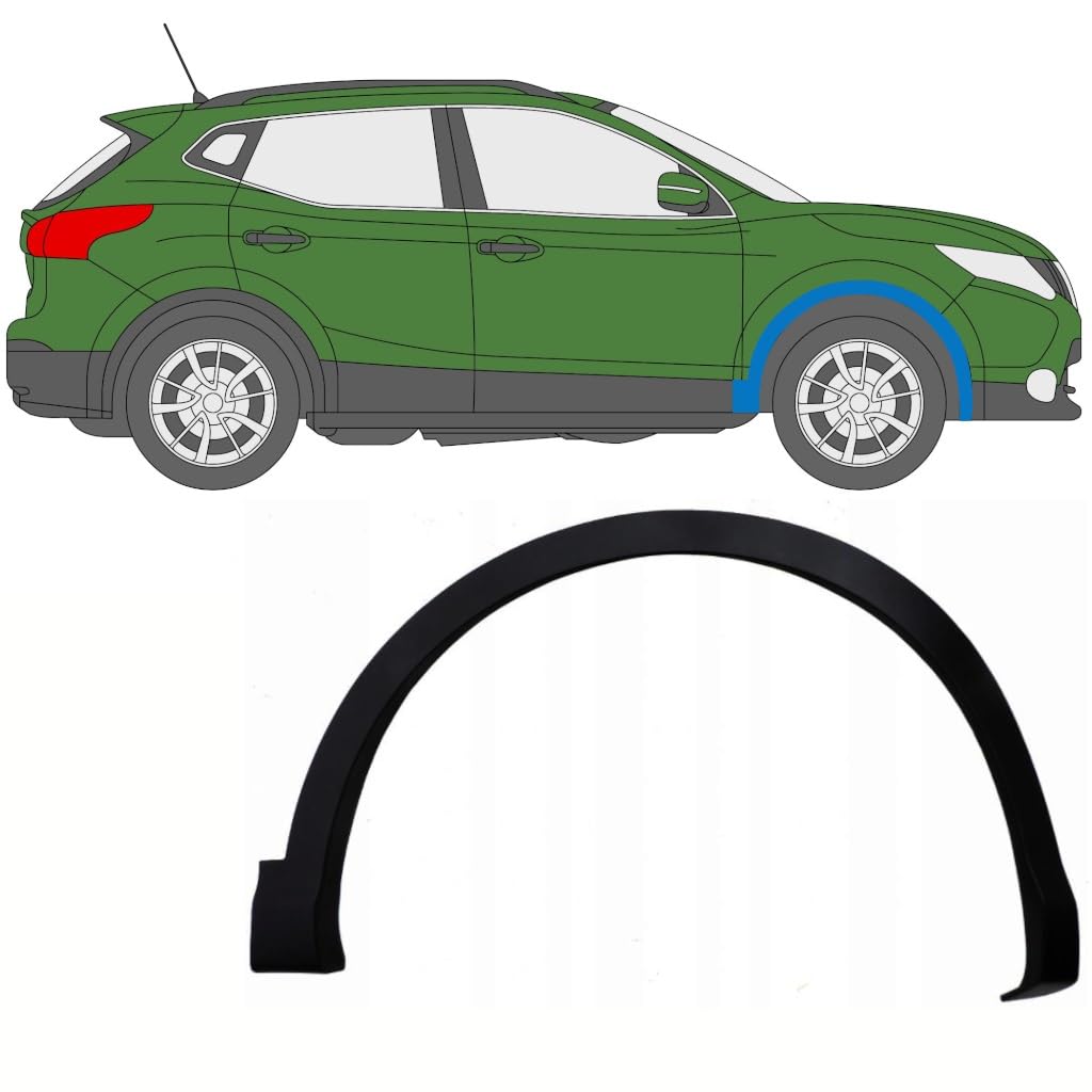 Moldura lateral guardabarros delantero para Nissan Qashqai 2013-2021 / Derecho