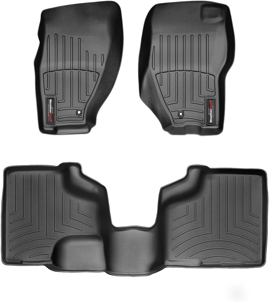 WeatherTech Custom Fit FloorLiners for Dodge Nitro - 1st & 2nd Row (443221-441042), Black