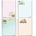 Cute Notepads - 4 Assorted Pads - Sweet, Feel Good Notepads - Great Gift Idea, 50 Sheets Each