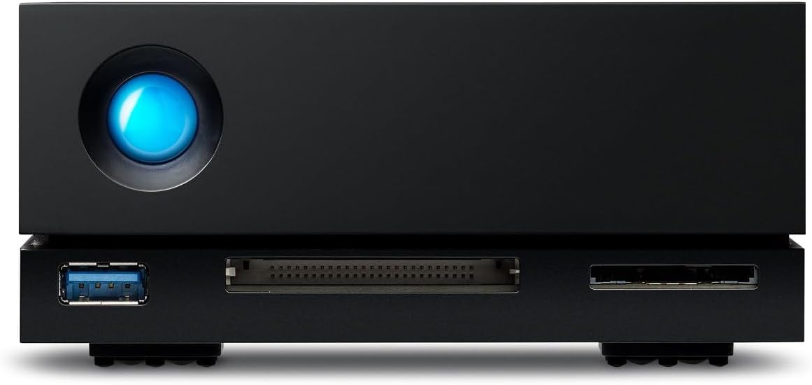 LaCie 1big Dock 18TB External Hard Drive HDD Docking Station – Thunderbolt 3 USB 3.1, 7200 RPM Enterprise Class Drives, for Mac and PC Desktop, Data Redundancy (STHS18000800)