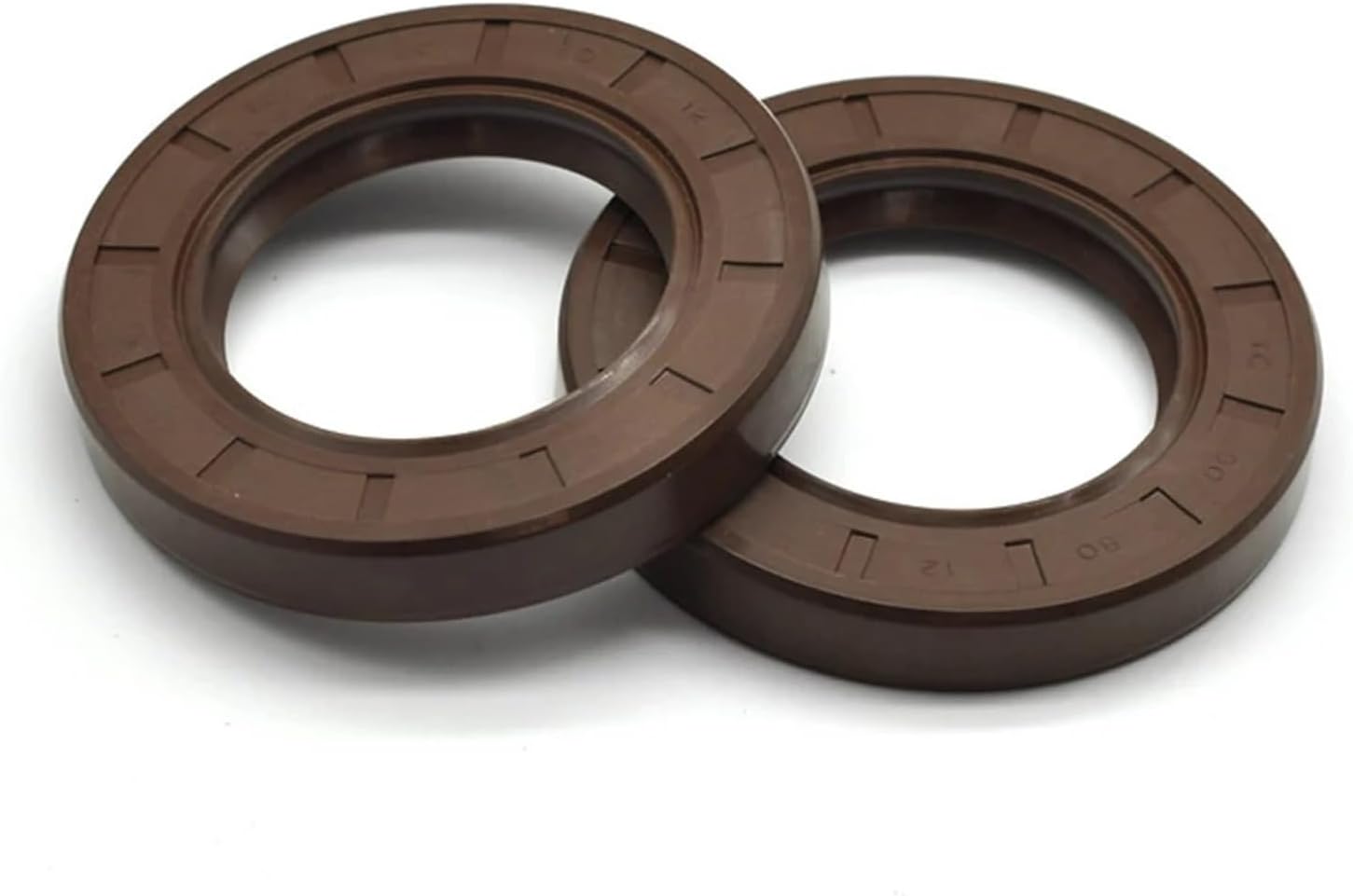 2PC ID 10 MM TC Oil Seal Skeleton Brown Fluoro FKM Fluorine Rubber Hydrauli Spring U Lip TC Ring Gasket(110x150x14)