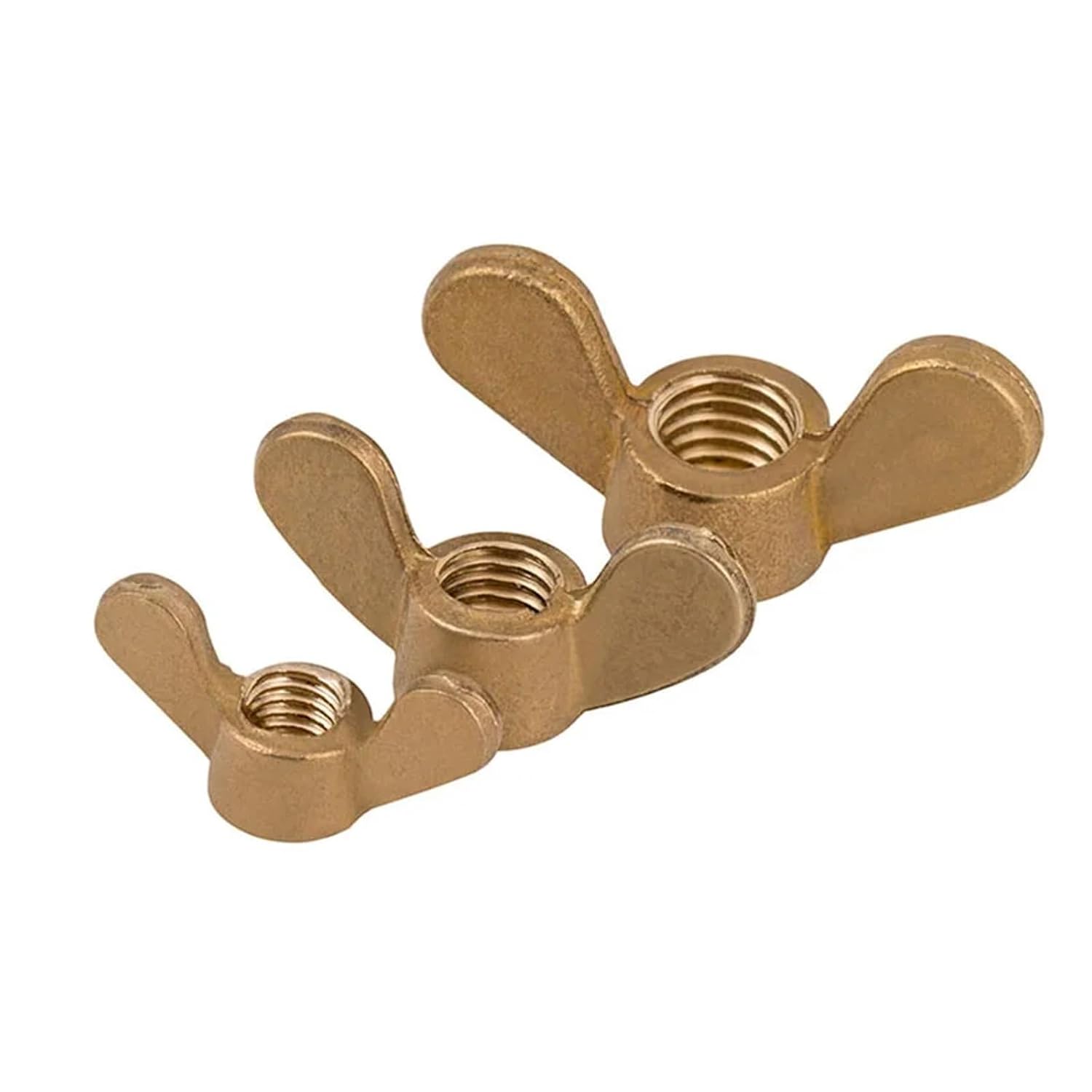 Wing Nuts 100PCS Copper Wing Brass Butterfly Nut Standard M6 M8 M10 Bolts & Screwe(M8)