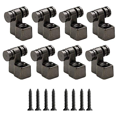 Hordion 8 Pcs Roller String Tree Guides Retaine with Mounting Screw, Black